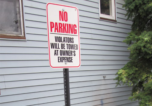 City Parking Sign