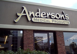 Channel Lettering - Anderson's Medical Products