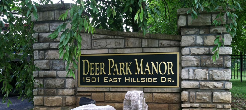 Deer Park Manor Sign by Delphi Signs