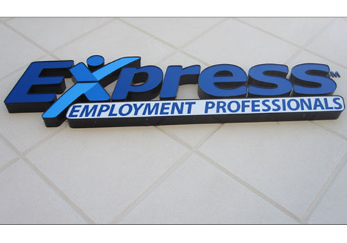 Channel Lettering Signs - Express Employment Services in Bloomington, Indiana