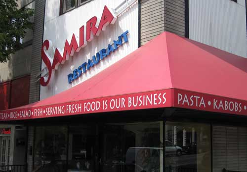 Channel Lettering Signs - Samira Restaurant in Bloomington, Indiana
